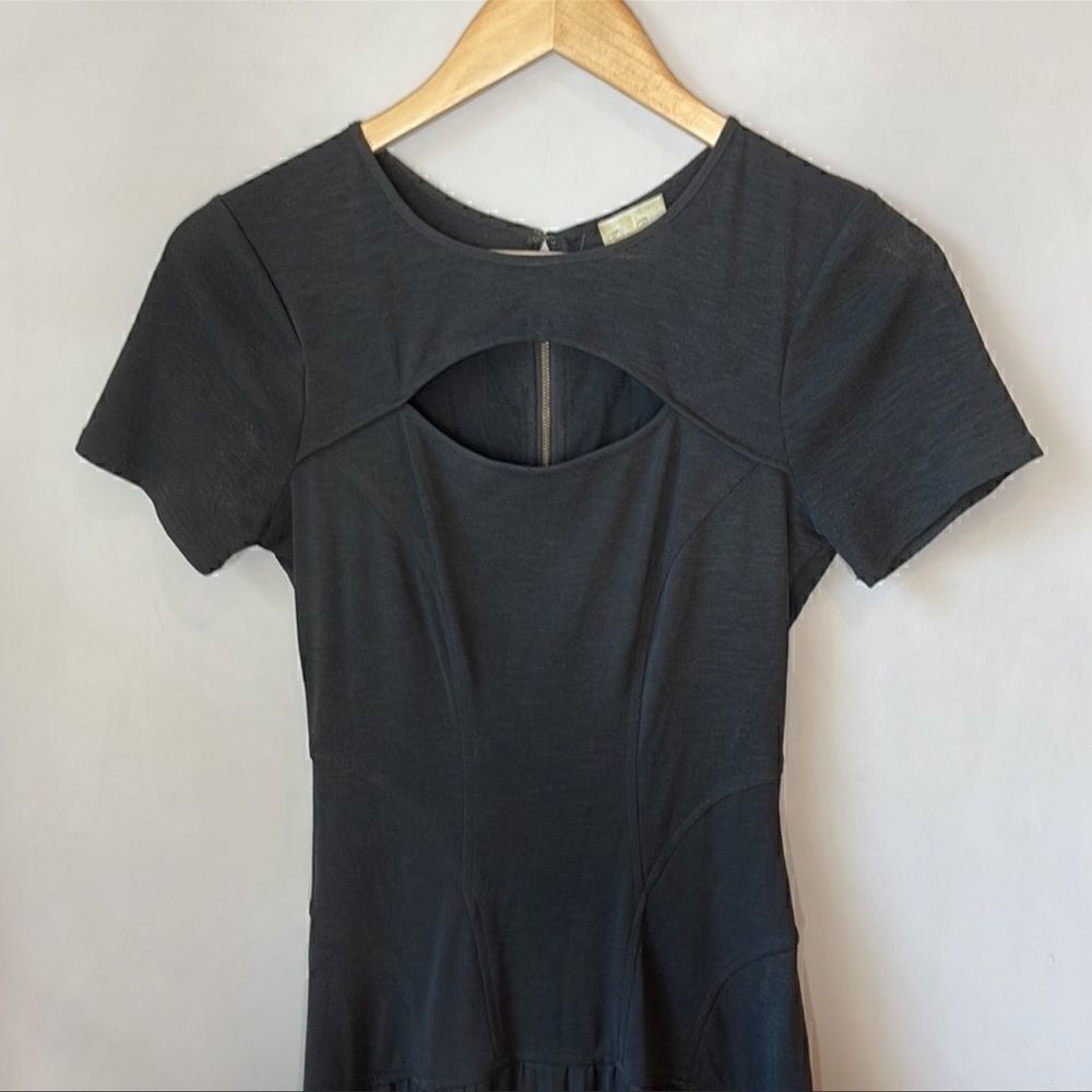 Anthropologie Tracy Reese Black Fit & Flare Dress - Picture 3 of 10